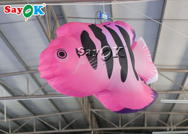 Aufblasbare tropische Fische der Stadiums-hängende Dekorations-2m mit geführten Lichtern