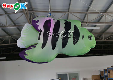 Festliche aufblasbare Dekorations-tropische Fische der Werbungs-2m mit LED