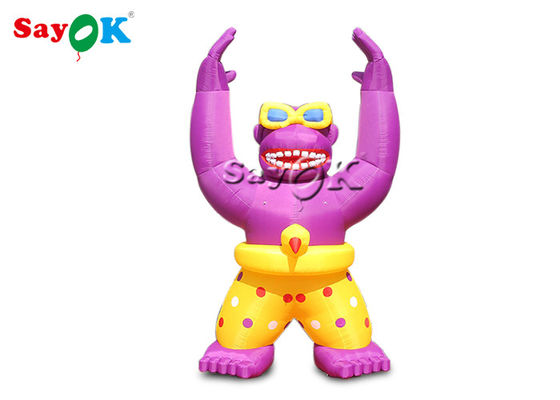 6m riesige rosa aufblasbare Gorilla Tiermodell für Außenwerbung