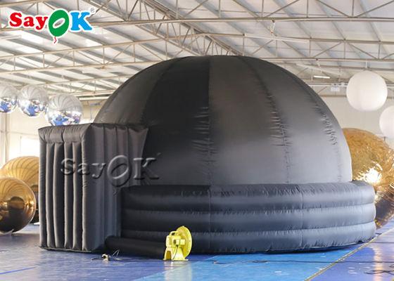 Schwarze tragbare aufblasbare Planetariums-Haube Oxford-Stoff-4m