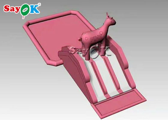 Blow up slip n Slide für Kinder Custom Pink Recyclable 0,55mm aufblasbare Pool Wasserrutsche