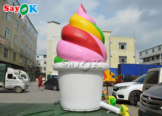 Kundenspezifisches aufblasbares Eistüte-Modell PVCs 5mH