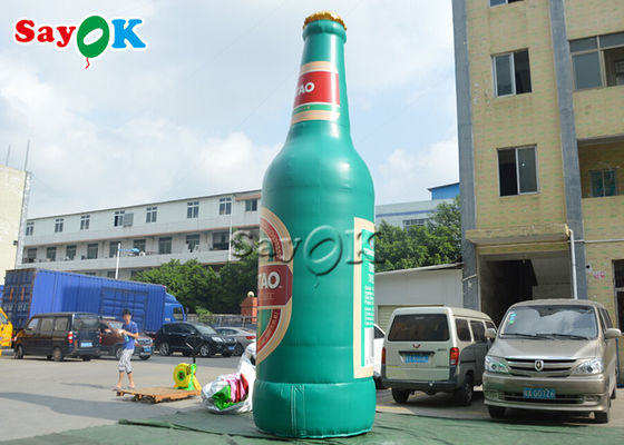 Kundenspezifische PVC-Werbungs-aufblasbares Bier-Wein-Flaschen-Modell