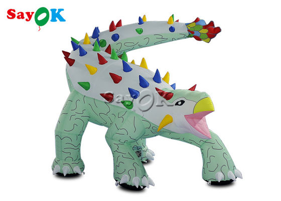 Aufblasbarer Weihnachtsdinosaurier 1.8x1.2mH Aufblasbarer Ankylosaurus Zeichentrickmodell für Werbung