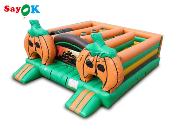 Handelskürbis-Thema Halloween aufblasbarer Maze Obstacle Course Inflatable Games für Kinder