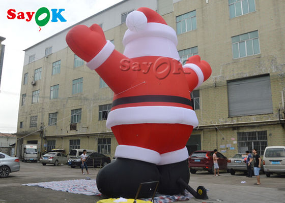 PVC aufblasbare Santa Claus der Feiertags-Dekorationen 6m