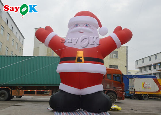PVC aufblasbare Santa Claus der Feiertags-Dekorationen 6m