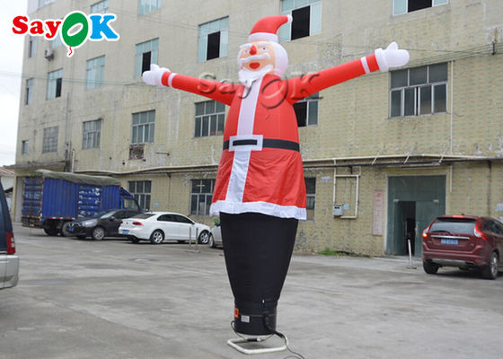 Aufblasbare Wacky Waving Tube Man Flitterwerbung 10m aufblasbarer Weihnachtslufttänzer