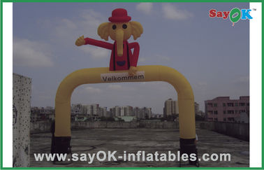 Luft-Tanzen-Mann-gelbe Werbungs-aufblasbarer Luft-Tänzer-Elephant Style Sky-Tänzer