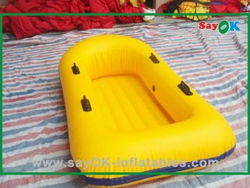 Kundenspezifische Boots-Wasser-Unterhaltungs-sich hin- und herbewegende Boote Gelb PVCs aufblasbare für Kinder