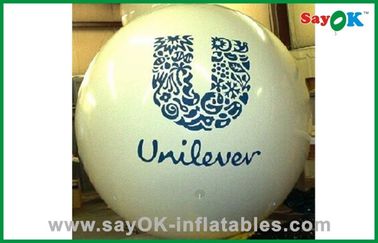 Machen Sie personifiziertes Helium-Ballon PVC-Weiß für die Werbung feuerfest