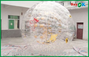 Riesige aufblasbare Spiele im Freien PVC-Blasen-menschlicher sortierter Hamster-Ball für Vergnügungspark 3.6x2.2m