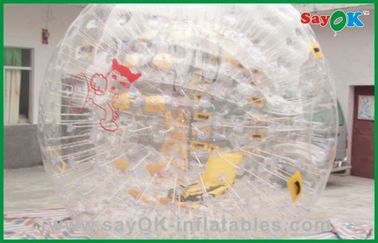 Riesige aufblasbare Spiele im Freien PVC-Blasen-menschlicher sortierter Hamster-Ball für Vergnügungspark 3.6x2.2m