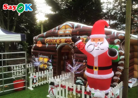 Kinder-Weihnachts-Santa Claus-tarpualin aufblasbares Schlag-Haus