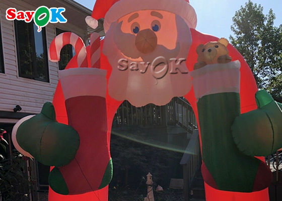 Aufblasbarer Weihnachtsbogen-Yard-Dekor im Freien aufblasbare Santa Claus Archway