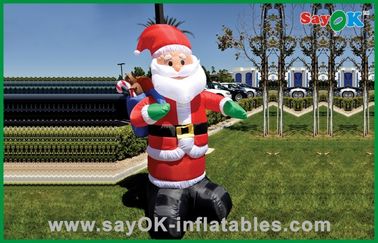 Stoff kundenspezifisches Weihnachtsaufblasbarer Feiertags-Dekorations-Weihnachtsmanns Oxford