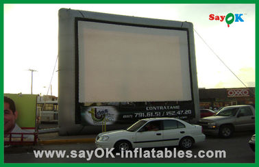 Aufblasbare Kinoleinwand im Freien auf dem Straßen-aufblasbaren Projektions-Schirm