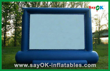 Projektions-Stoff-aufblasbare Kinoleinwand aufblasbaren Fernsehschirm-heiße Verkaufs4x3m Oxford Cloth And im Freien für Verkauf