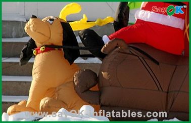 Fördernde aufblasbare Weihnachtsdekoration mit einem Hund, einem Oxford-Stoff oder Einem PVC