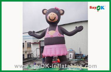Pink Lovely Aufblasbarer Bär Aufblasbarer Cartoon Charakter Aufblasbare Tiere für Werbung