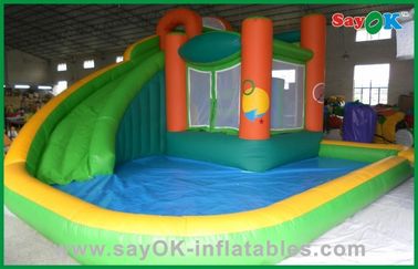 Commercial Blow Up Slip N Slide Aufblasbares Sprunghaus mit Wasserrutsche, Luftblasbare Aufblasbare Kleine Aufblasbare Rutsche