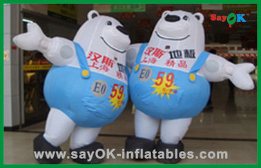 Doppel aufblasbare Bären Langlebige Werbeprodukte Aufblasbare Zeichentrickfiguren Aufblasbare Werbeprodukte