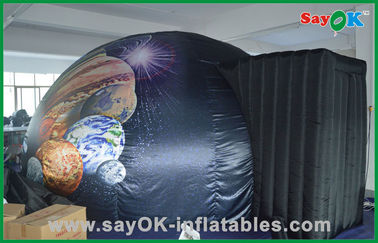 Bewegliches aufblasbares Planetariums-Hauptschwarz-kommerzielles aufblasbares Hauben-Zelt