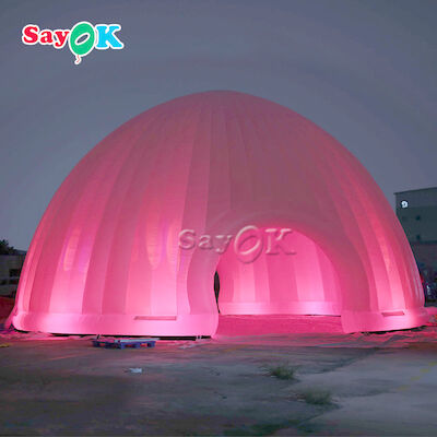 Aufblasbares Licht-im Freien aufblasbares Luft-Zelt der Zelt-Hauben-15x7.5mH LED für das Kampieren