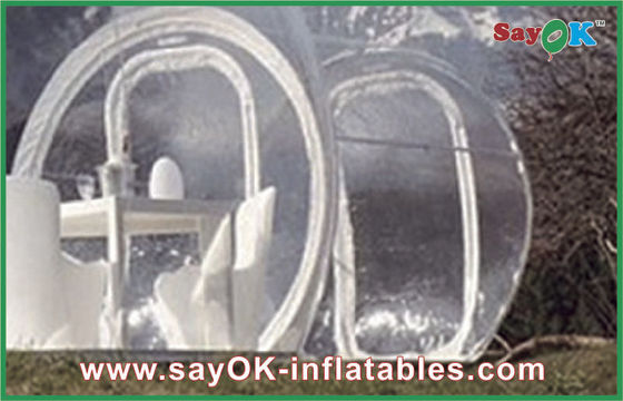 Großes, offenes, aufblasbares Zelt für den Außenbereich, Blase, durchsichtiges, aufblasbares Campingzelt für 2 Personen