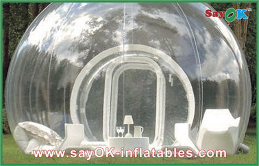 Tragbares aufblasbares Blasen-Zelt-im Freien kundenspezifisches riesiges transparentes Rasen-Zelt