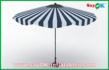 Kleines Überdachungs-Zelt fertigte Strand-schützenden Regenschirm hölzerner Griff Sun-Regenschirm-Aluminiumrahmen Sun besonders an