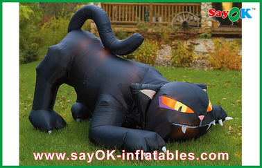 Kundengebundene aufblasbare schwarze Katze aufblasbare Feiertags-Dekorationen Airblown