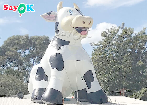 PVC-Planen-lebensgroße aufblasbare Milch-Kuh für Bauernhof-Dekoration