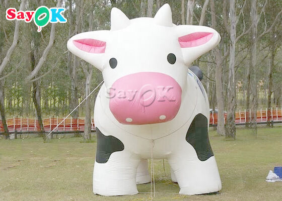 PVC-Planen-lebensgroße aufblasbare Milch-Kuh für Bauernhof-Dekoration