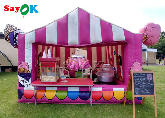 Best aufblasbares Zelt aufblasbares Arbeitszelt tragbares PVC-Süßigkeitsfloss aufblasbares Luftzelt wasserdicht