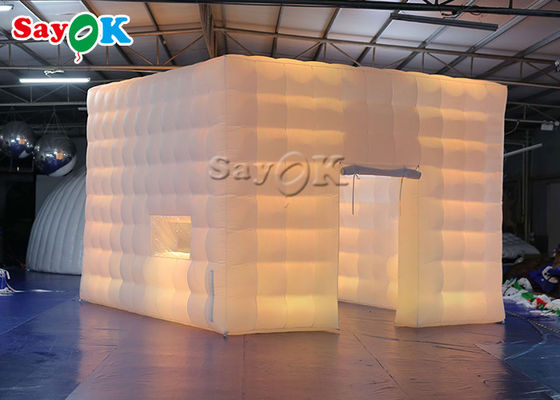 Aufblasbares Zelt Großes Portables Outdoor-Event Aufblasbares Kubuszelt mit Led-Licht