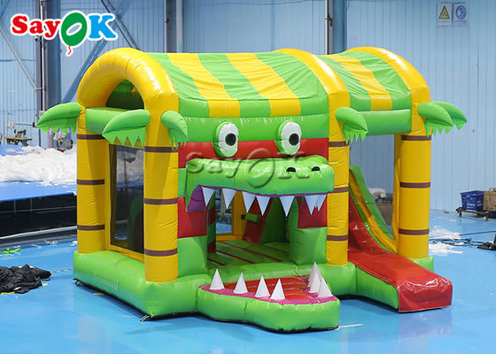 Kleines multi Spaß Krokodil-aufblasbares Schlag-Schloss-Haus-Dia für Kind