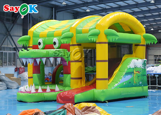 Kleines multi Spaß Krokodil-aufblasbares Schlag-Schloss-Haus-Dia für Kind