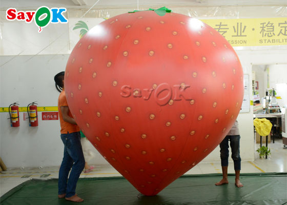 6.56ft hohe Erdbeerform-aufblasbarer Ballon für Eröffnungsfeier