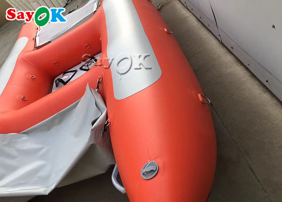 430cm 6 Personen-rotes Katamaran, das Hochgeschwindigkeitsboot läuft