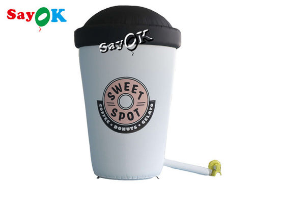 Kundenspezifischer 3.6m aufblasbarer Kaffeetasse-Modell-For Cafe Entrance-Dekor