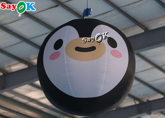 Kundengebundener 1.5m 5ft aufblasbarer beleuchtender Dekorations-Pinguin-Ballon