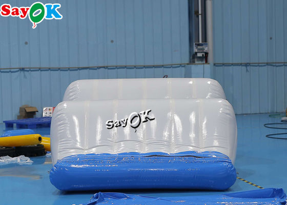 6x2x1.1mH Weißes Luftdichtes Aufblasbares Wasser Schwimmbad Wellenbahn Aufblasbare Wasserparks