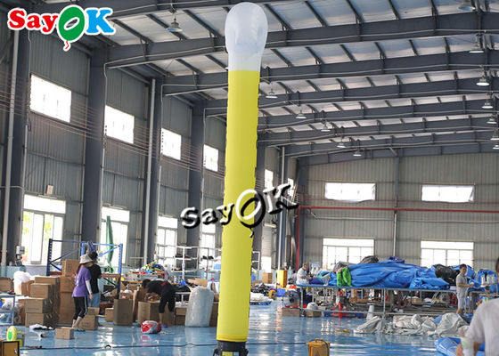 Werbung aufblasbares Riss-Enddes nylonstoff-Gebläse-Himmel-Tänzers Inflatable Hammer Luft-Tänzer-Man 5m