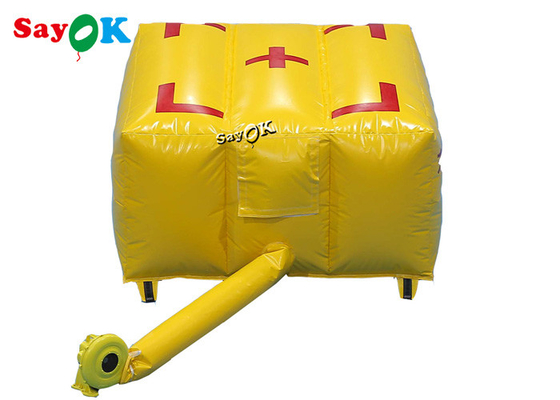 Feuerbekämpfungs-Airbag-Notrettungs-Sicherheits-Luftpolster der kundenspezifischen aufblasbaren Produkt-2x2x1mH gelbes