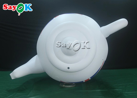2m 6.6ft weißes Werbungsluft aufblasbares Teekannen-Siegelmodell With Printing