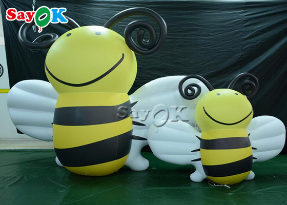 Kundenspezifische riesige aufblasbare Bienen, die stehendes Karikatur-Modell annoncieren