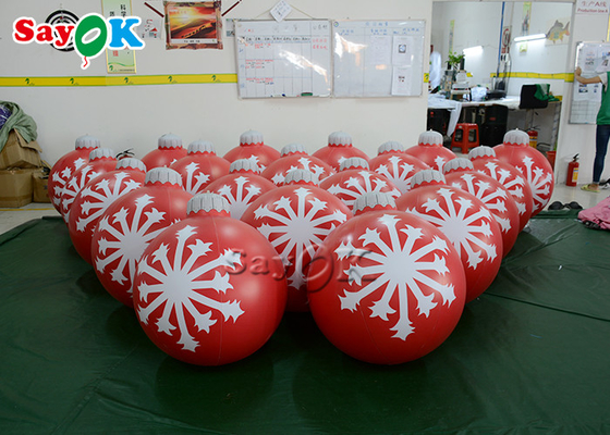 aufblasbare Ball-hängender verzierter Ball 0.6m kleine Weihnachtsverzierungen PVCs im Freien