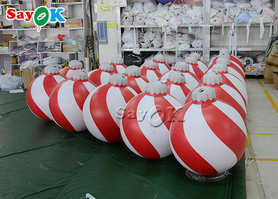 aufblasbare Ball-hängender verzierter Ball 0.6m kleine Weihnachtsverzierungen PVCs im Freien