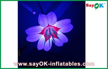 Schöne kundengebundene aufblasbare Beleuchtungs-Dekoration führte aufblasbare Blume für Verkauf